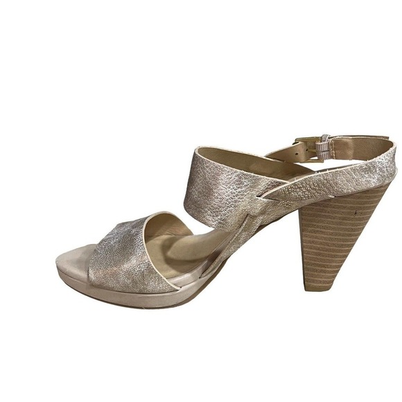 CHINESE LAUNDRY SANDALS WOMENS SZ 10 NUDE STRAPPY HEELED SHOES - Picture 3 of 10